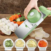 5-in-1 Stainless Steel Veg Cutter & Grater