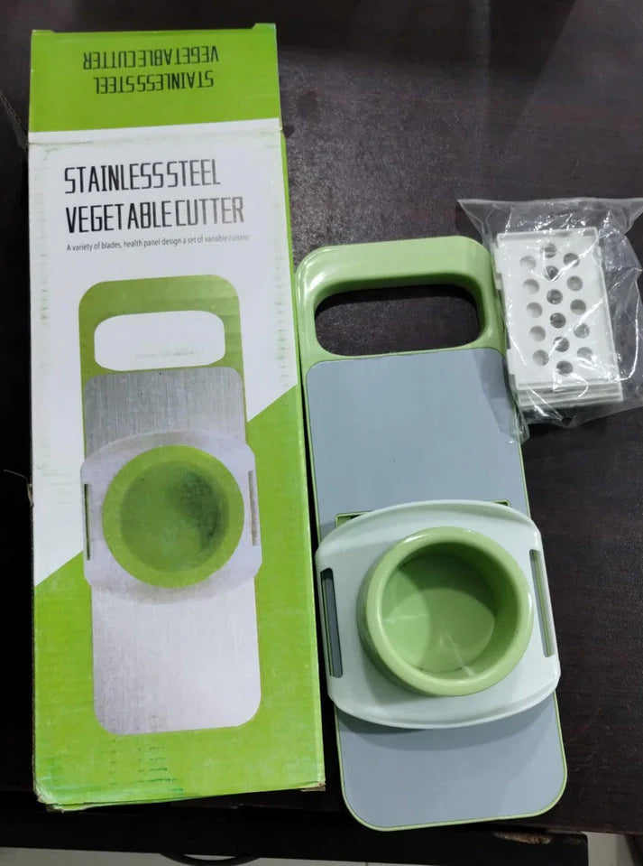 5-in-1 Stainless Steel Veg Cutter & Grater